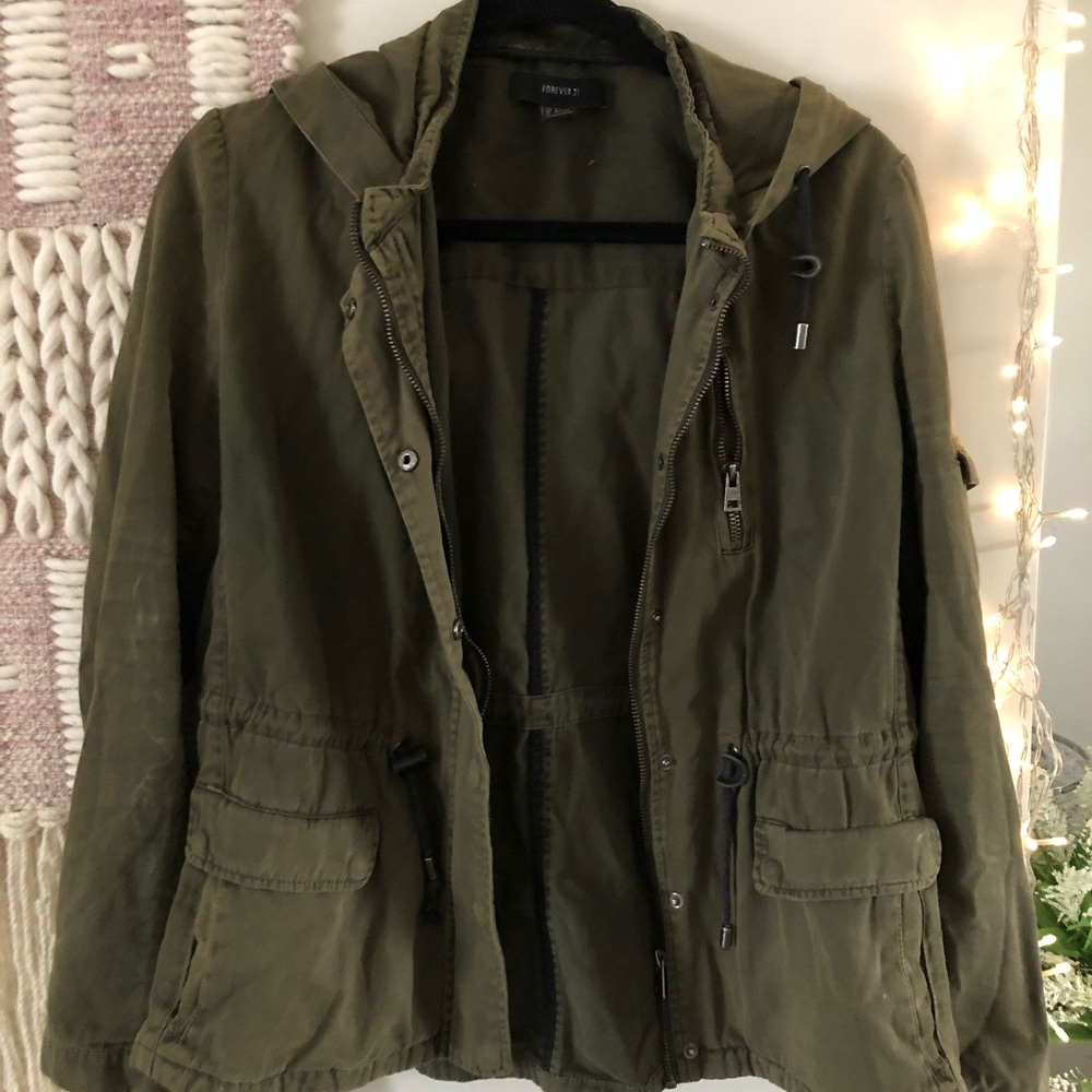 Army Green Spring Fall Coat Jacket